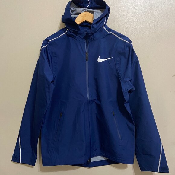 Nike 2019 Pro Elite Storm Running Racing Jacket Blue AJ6042-492 Mens Size S NEW